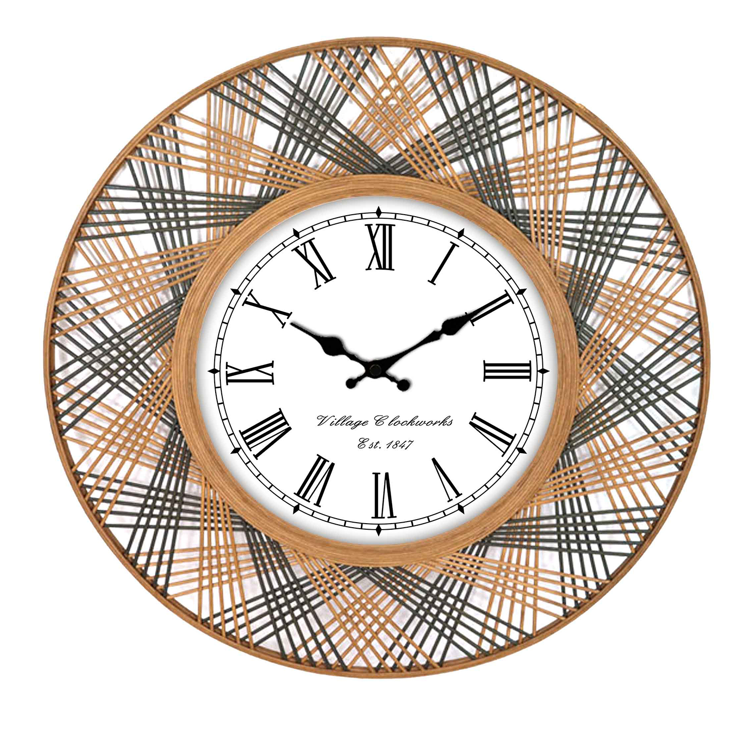 Rattan Clock