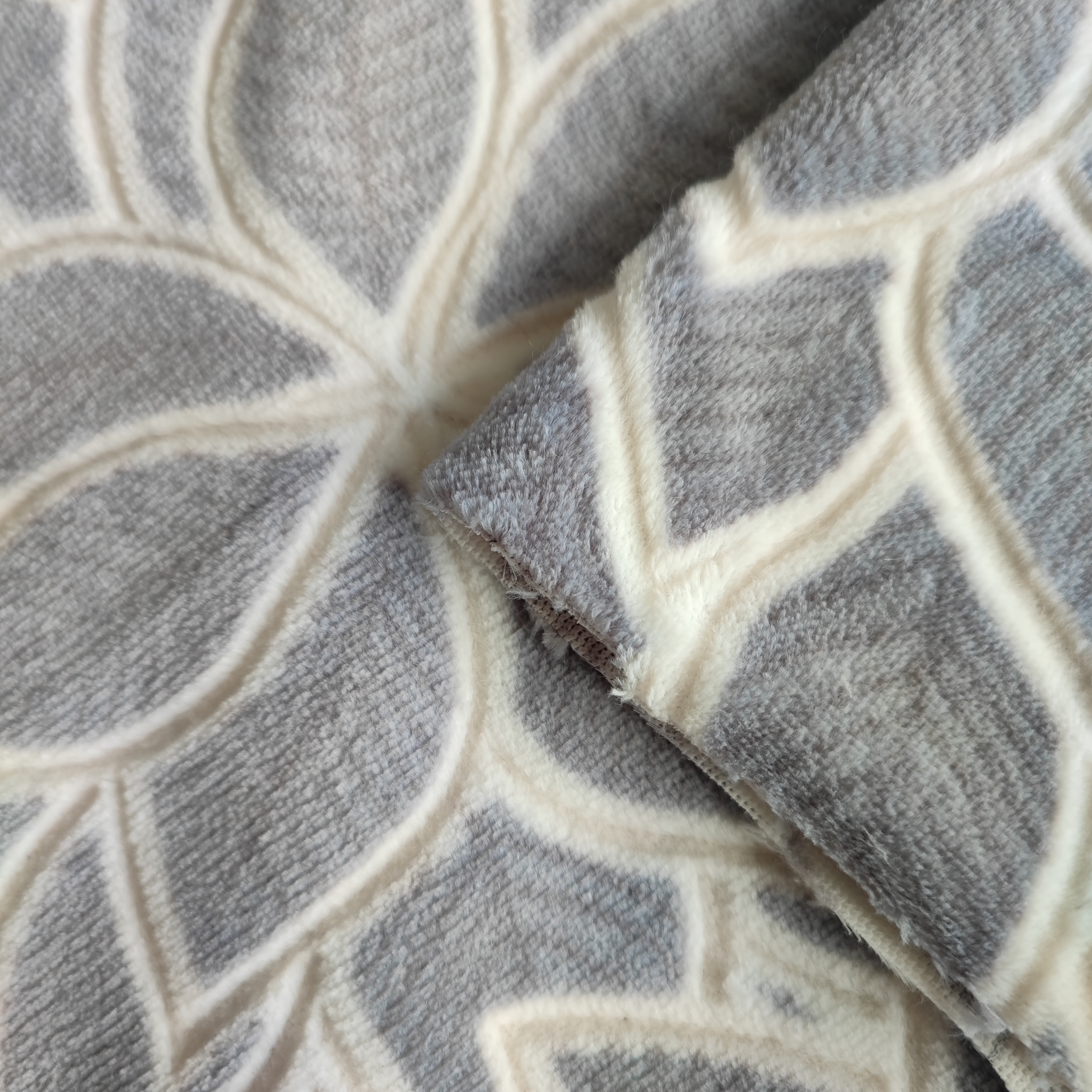Printed Burnout Milky Velvet