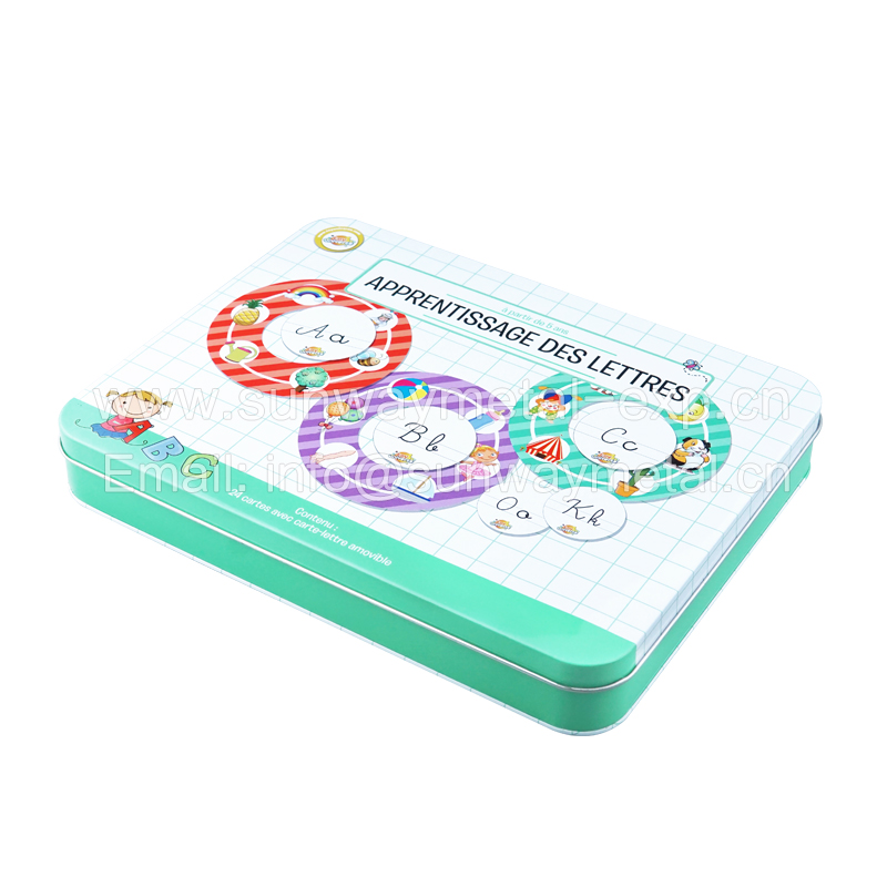 rectangle tin box card tin box