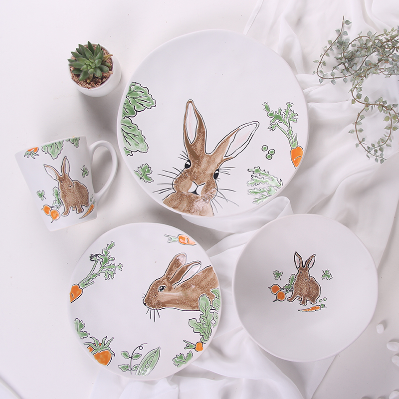 Rabbit & Vegetables tableware