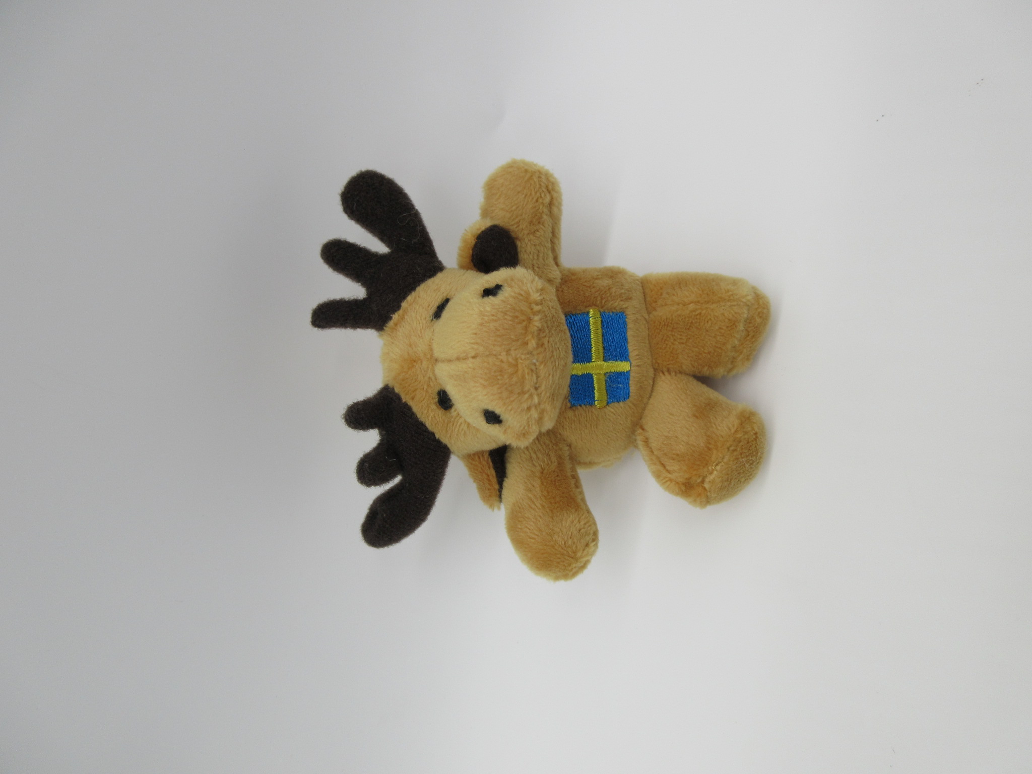 Plush cute moose magnet toy
