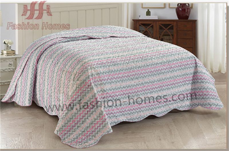Spain's stripe printed quilt set