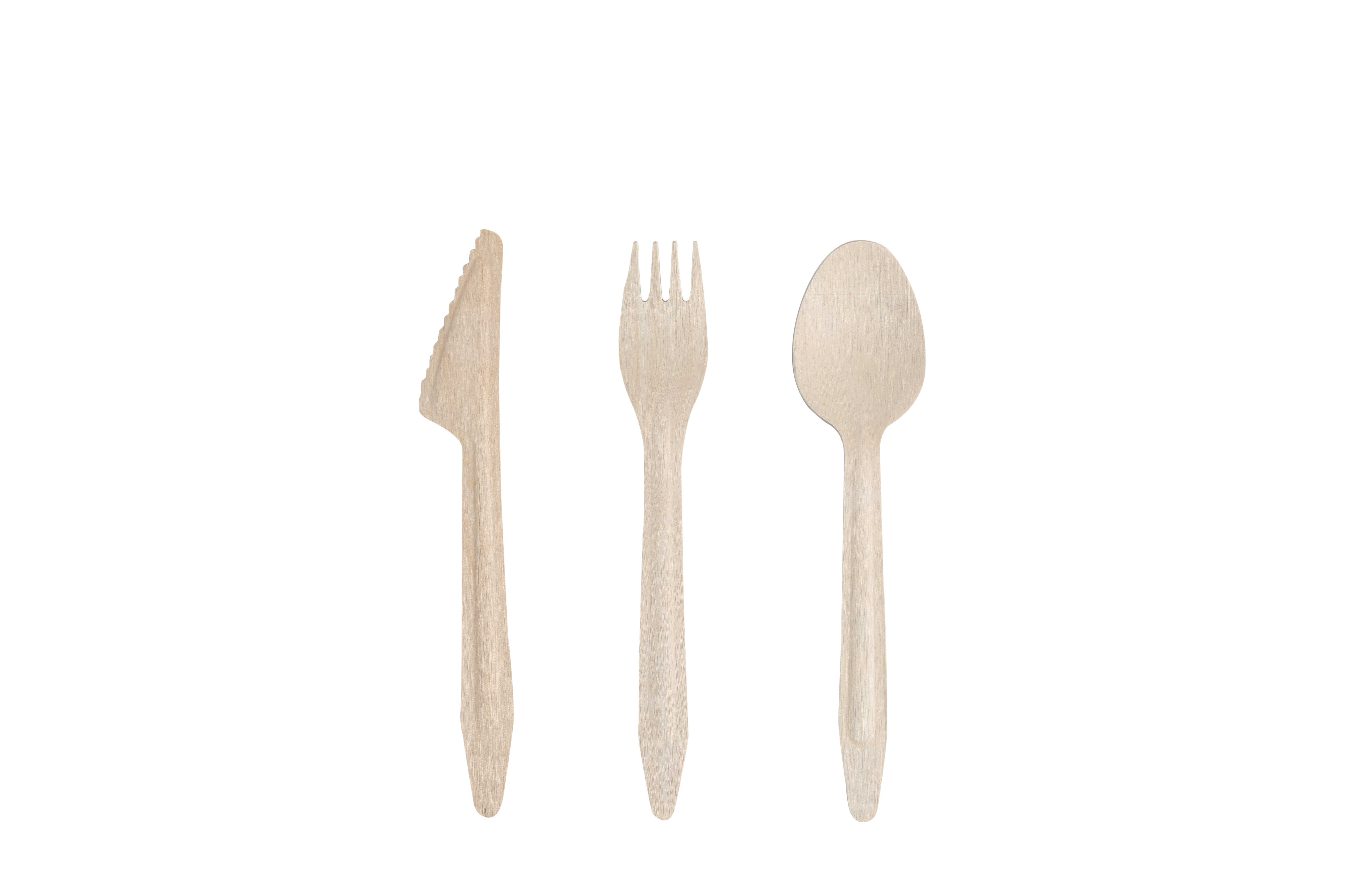Eco-friendly disposable wooden cutlery (165mm)