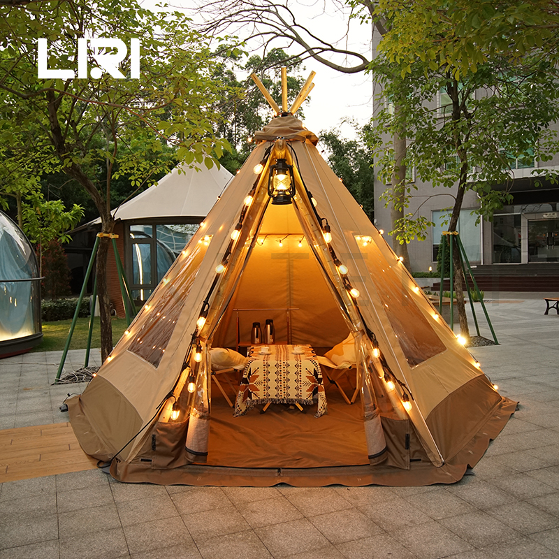 Tipi Tent, Tipi Glamping Tent, Luxury Outdoor Camping Tent for Sale