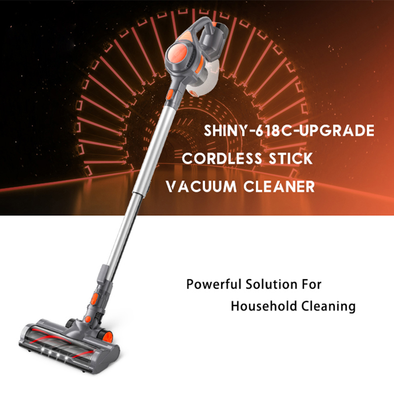 Shiny XL-618C Cordless Vacuum Cleaner 24KPa Powerful Suction For Home Hard Floor Carpet Pet