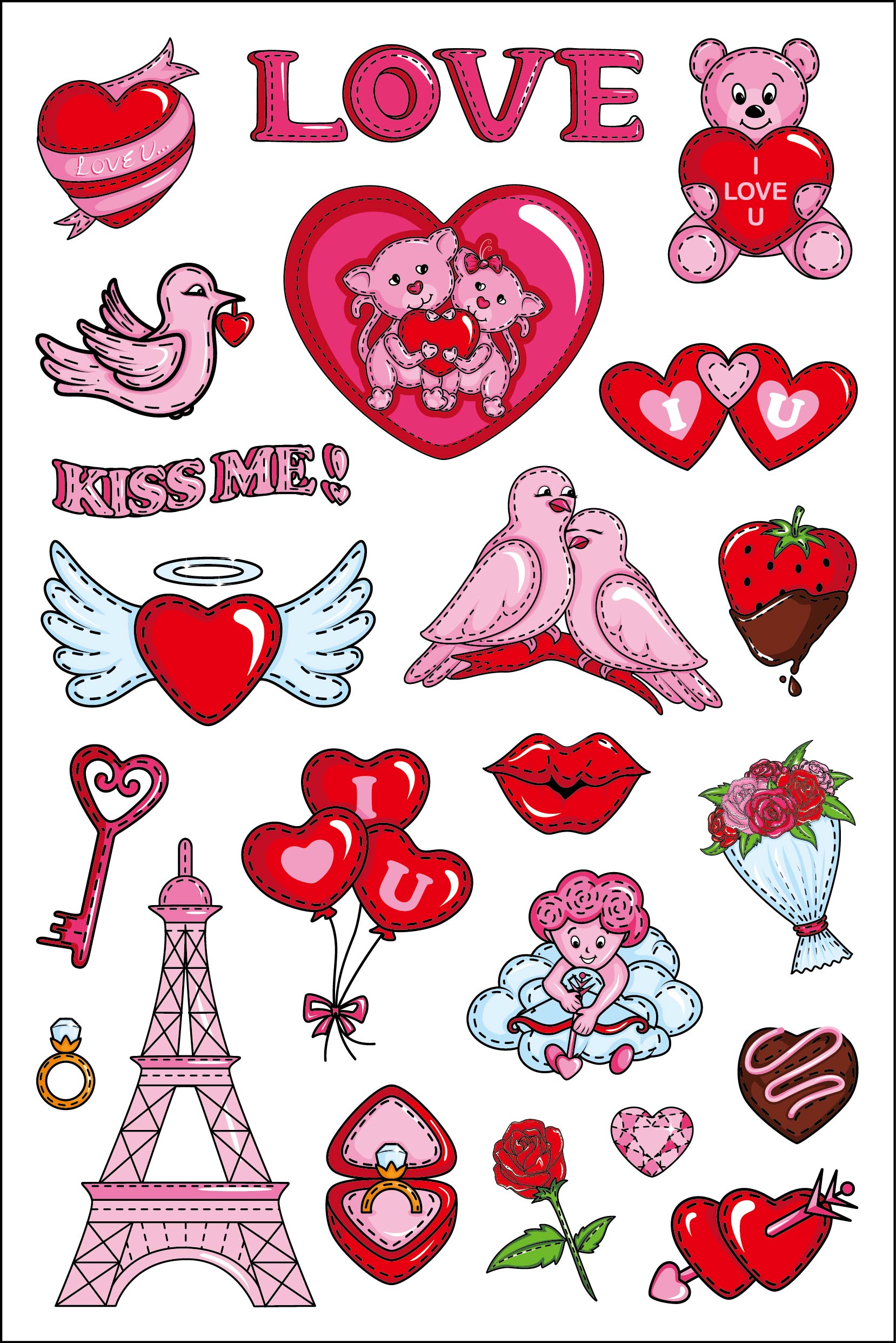 Valentine's Holo Sticker