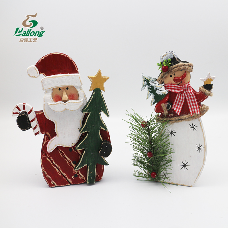 2022 new wooden desk top Christmas decoration