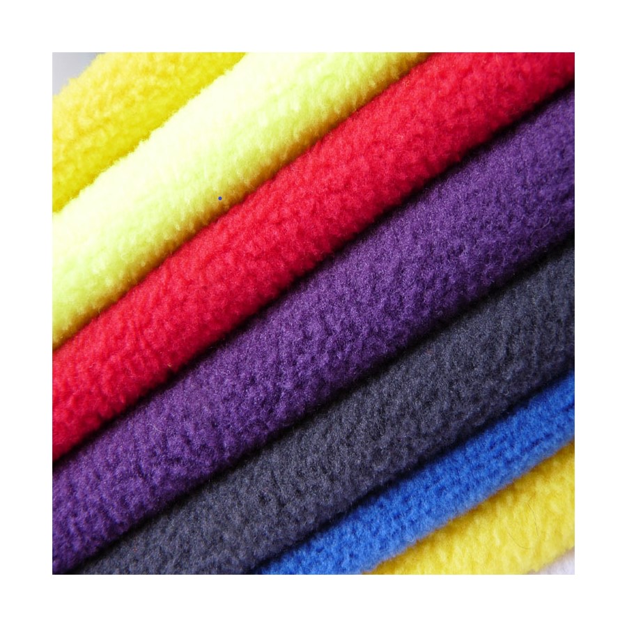 Factory custom mirco fabric double side single custom design and solid for polar fleece
