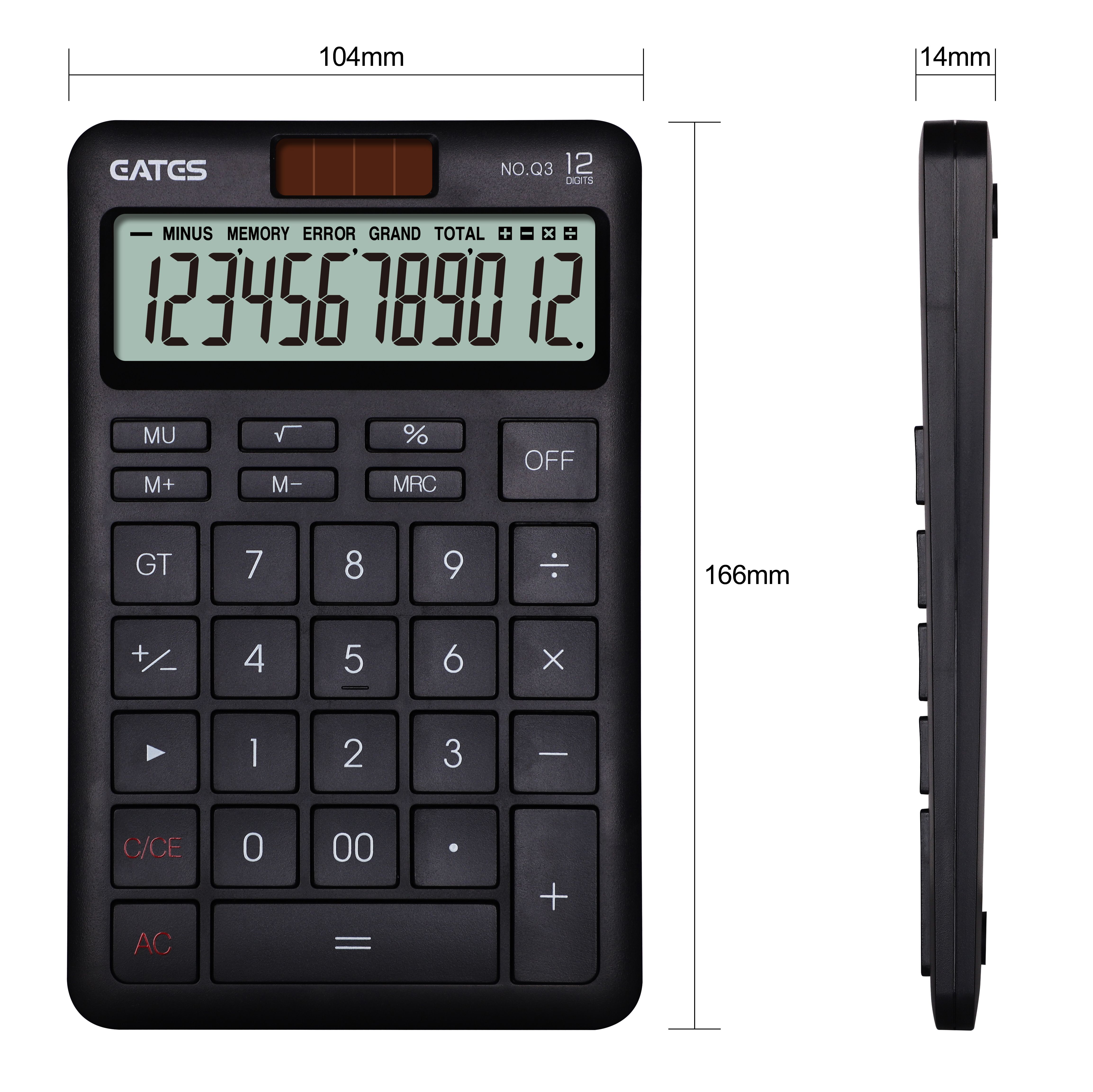 Newest Design Solar Calculator 12 Digits