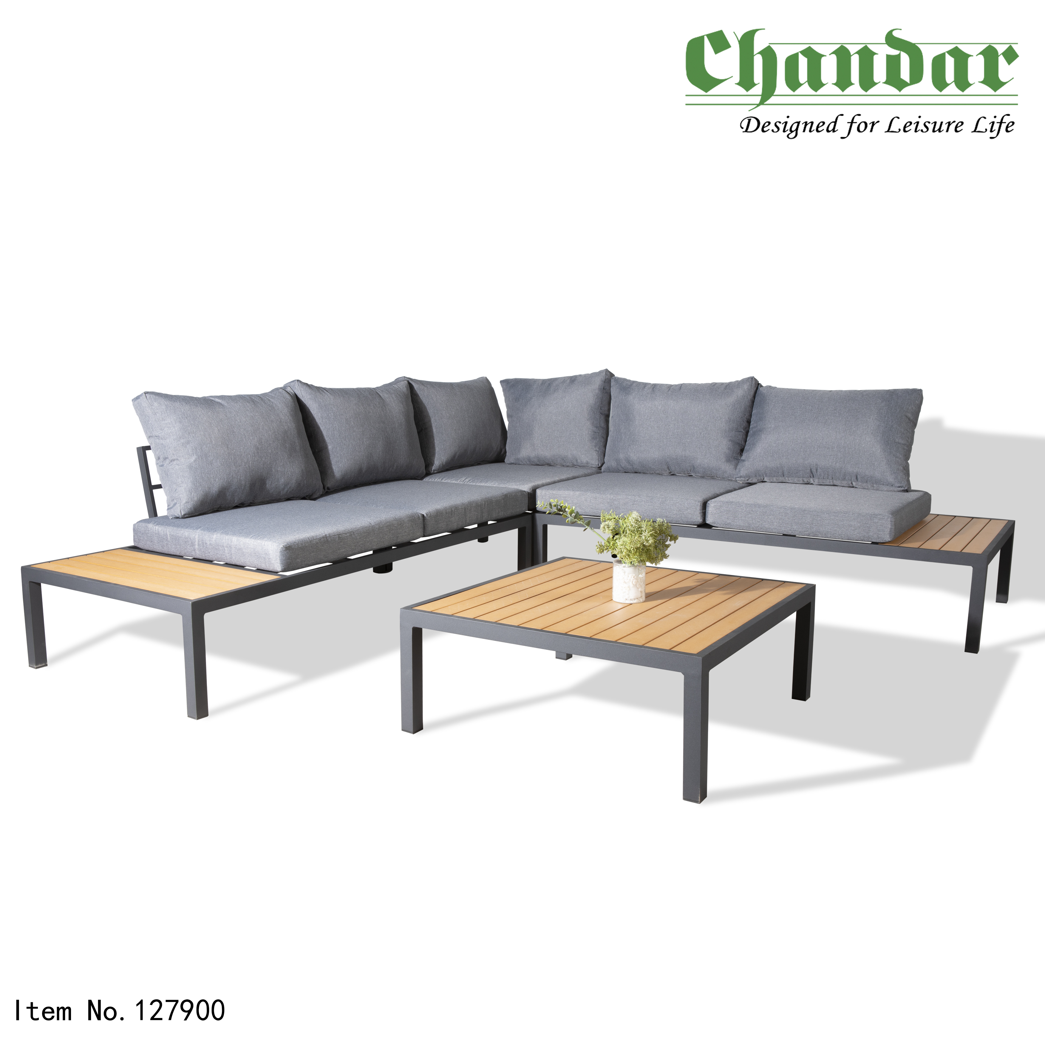 Outdoor Aluminium 7-seats Sofa