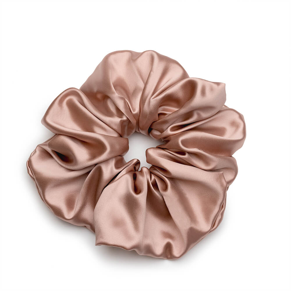 Customised 100% silk scrunchies with crystal 16/19/22momme silk scrunchies bulk scrunchies large