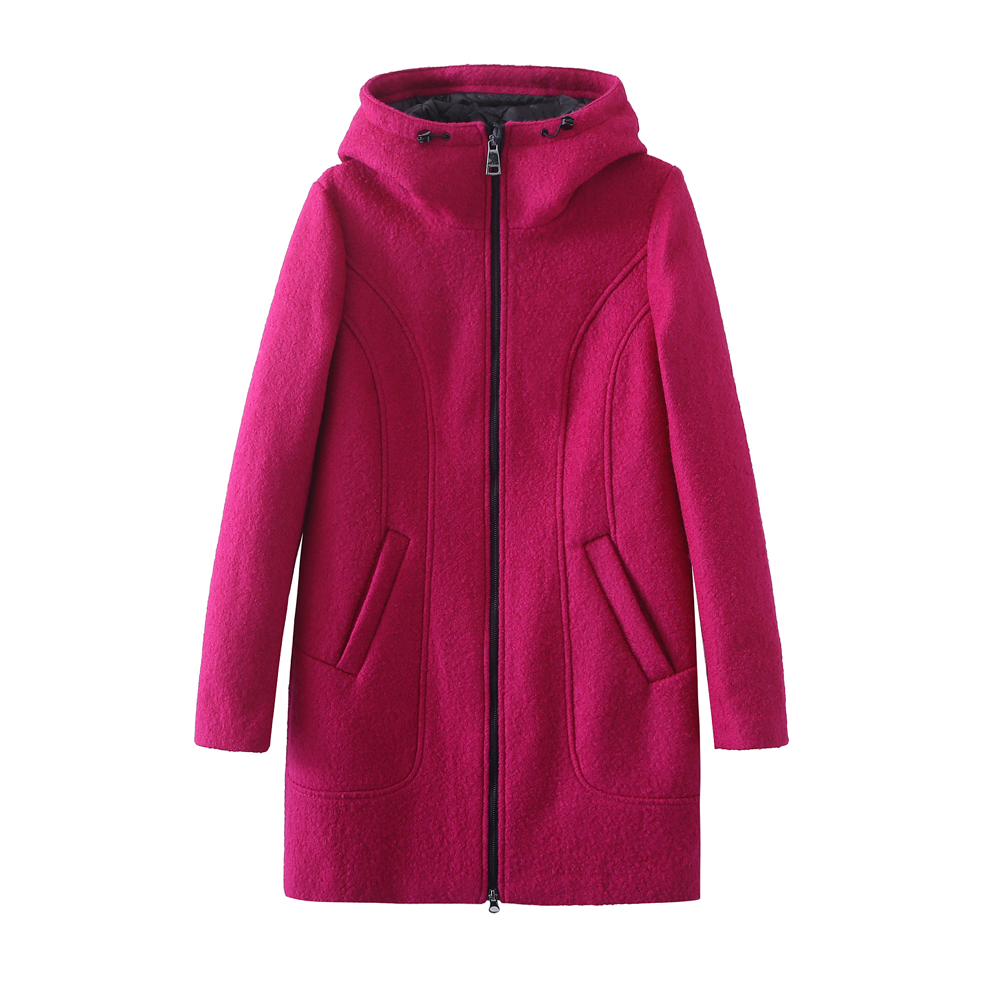 Ladies Wollen Hooded Coat