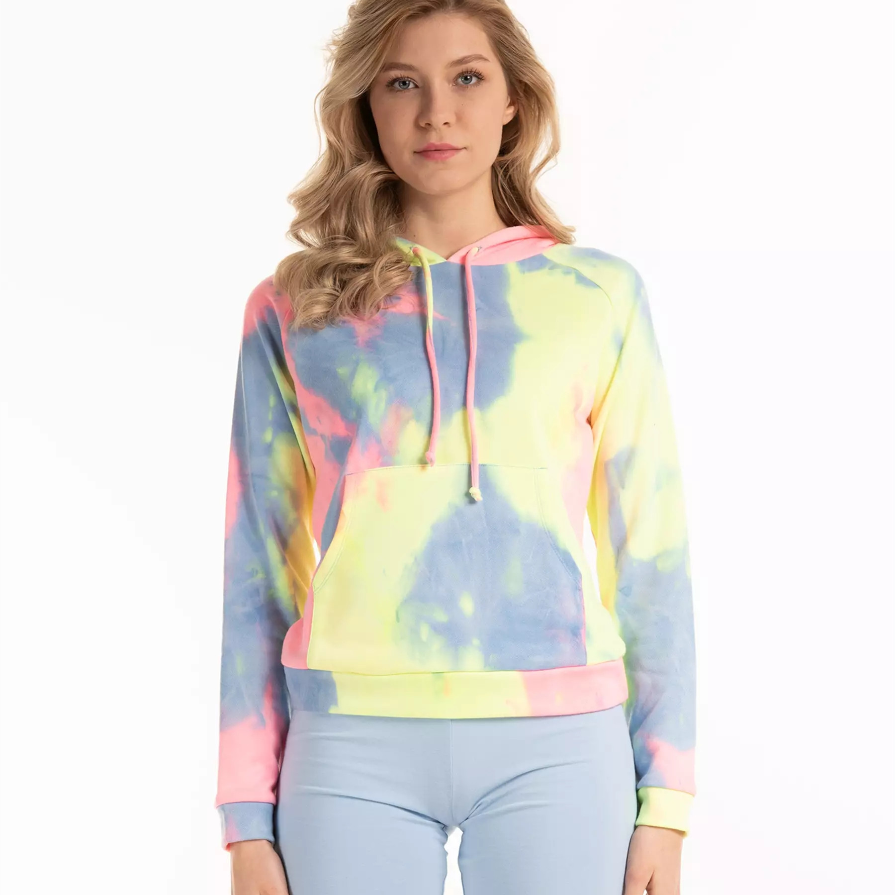 Custom Printed Tie Dye Hoodies for Women