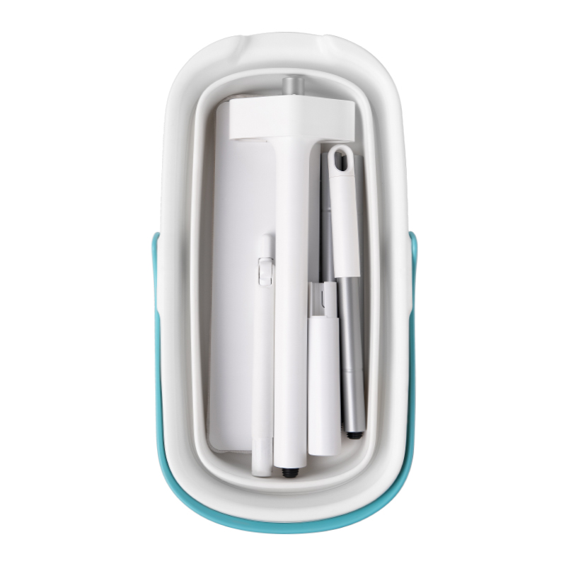 Foldable bucket with mop set