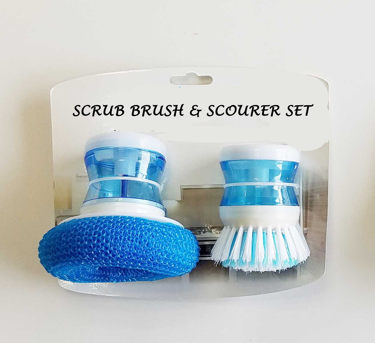 Scrub brush 2ps,Clean Ball with Handle