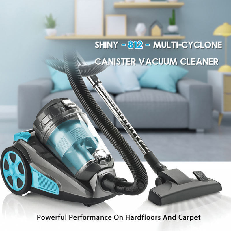 Shiny XL-812 700W High Efficiency Motor 22Kpa Powerful Suction Multi Cyclone Canister Vacuum Cleaner