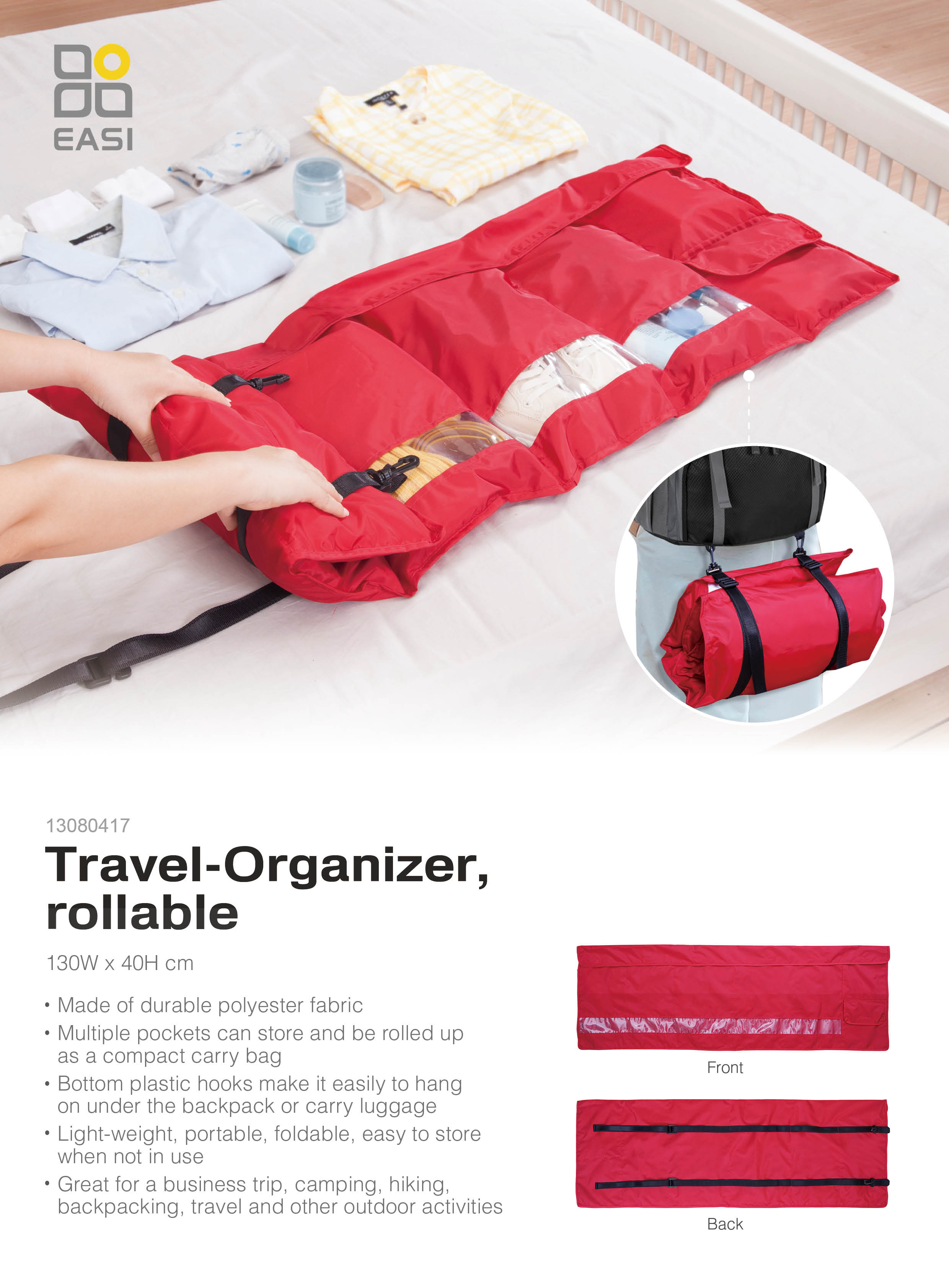 Travel Organizer, Rollable