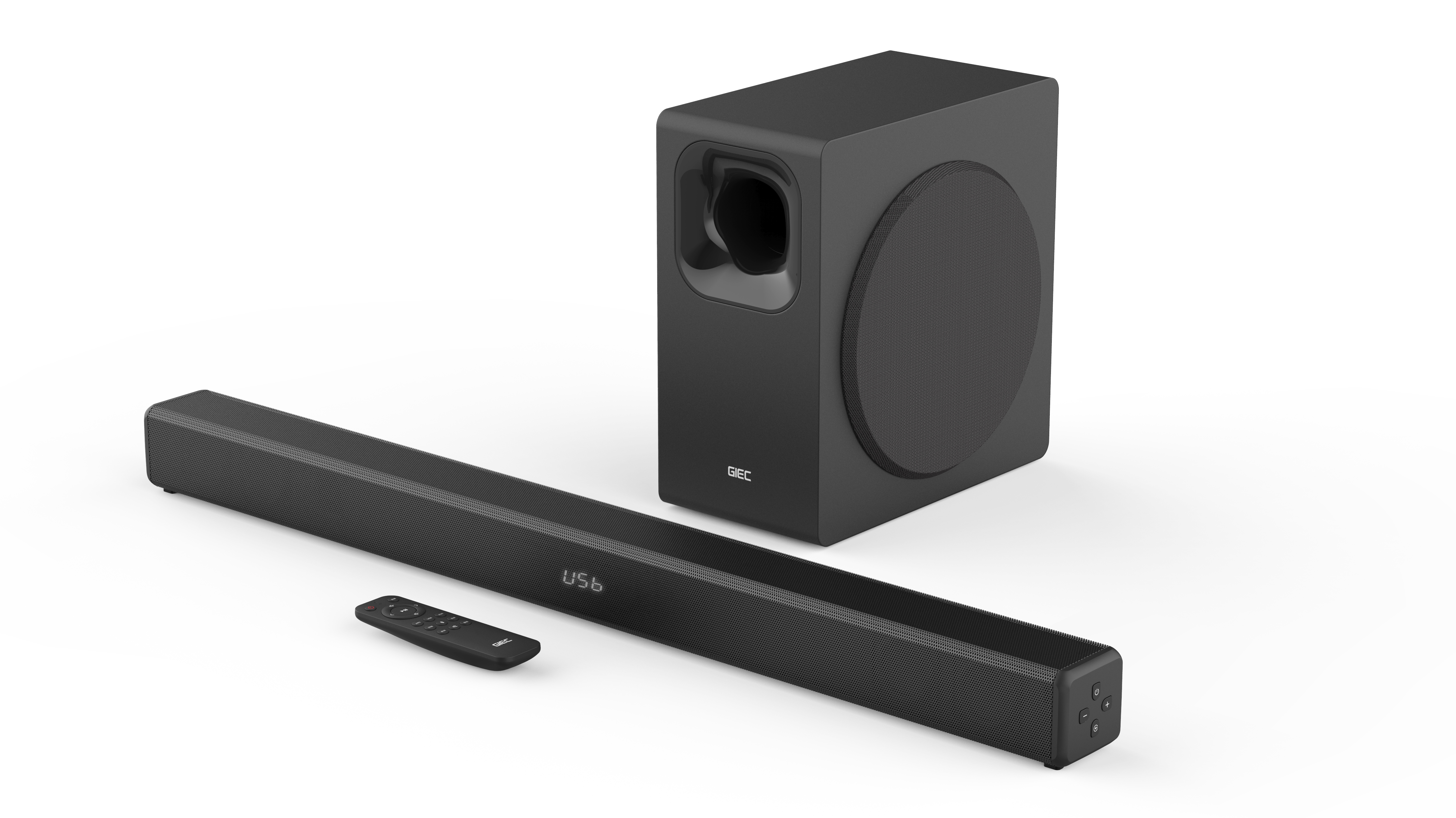 2022 GIEC New & high quality 2.1CH 3D surround sound system with 2.4G wireless subwoofer deep bass