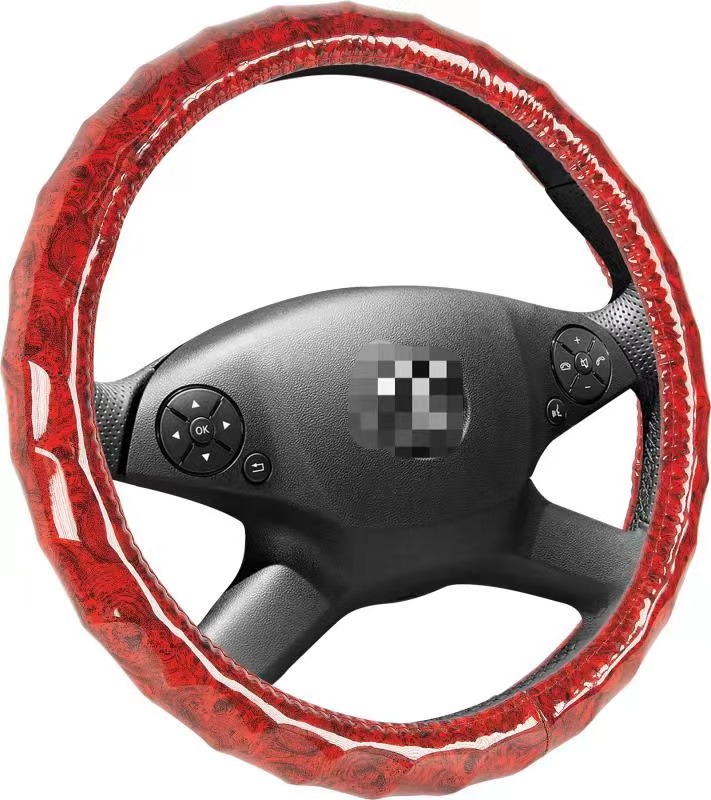 Hot Sales Four Seasons Universal PVC Material Non Skid Business Leather Car Steering Wheel Cover