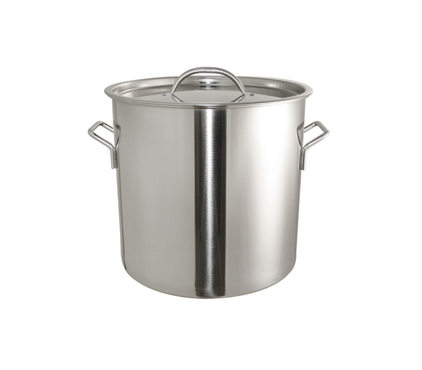 S/S Stockpot W/Lid-Single Bottom