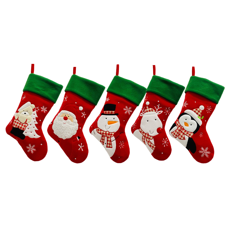 red and green christmas stockings