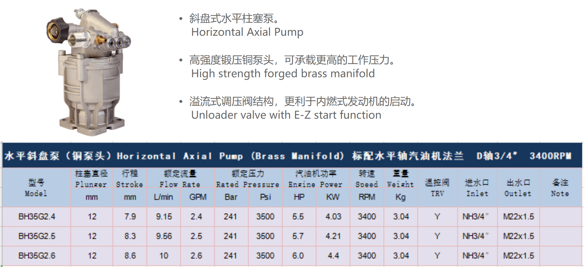 Horizontal Axial Pump
