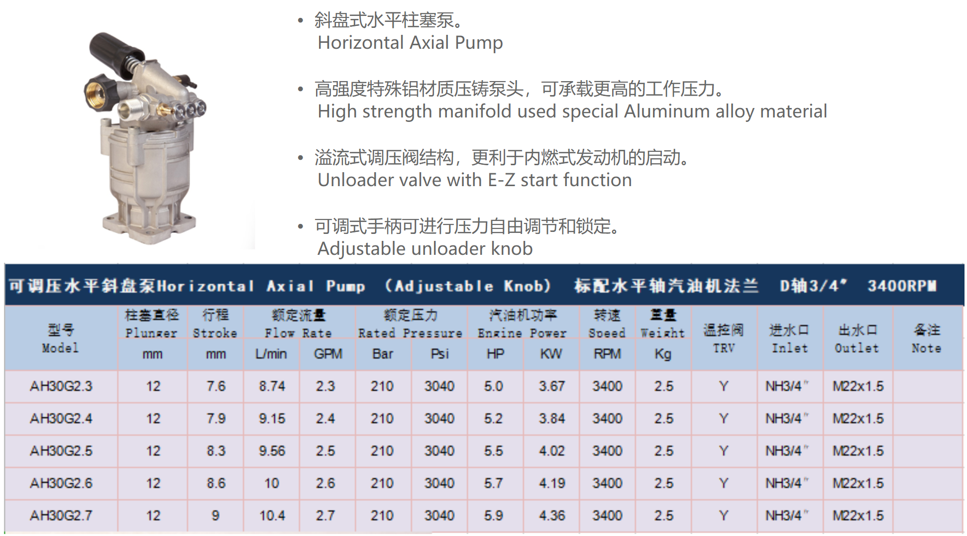 Horizontal Axial Pump