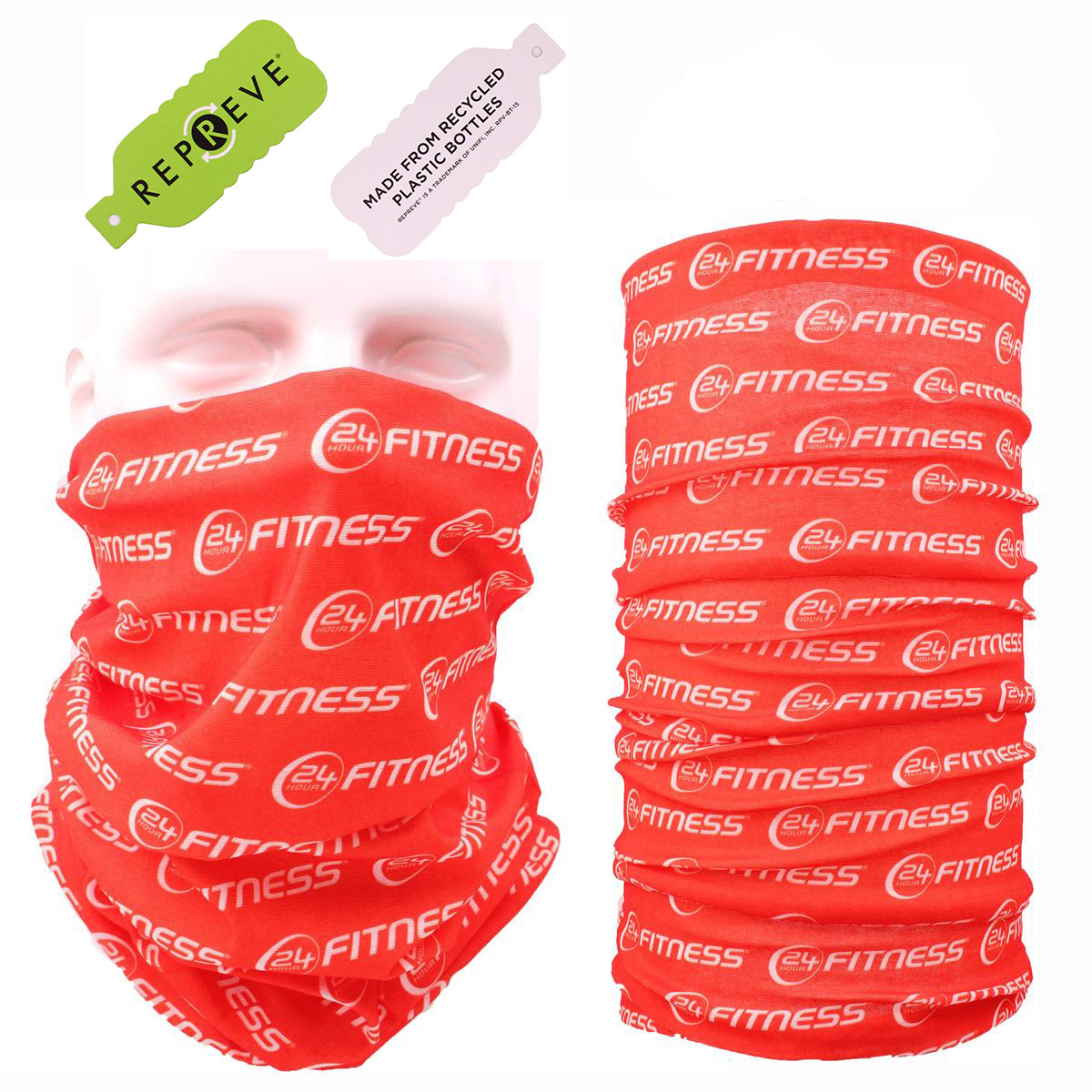 Multifunctional Neck Gaiter 100% RPET Tube Scarf Bandana Made From Recycled Plastic Bottles