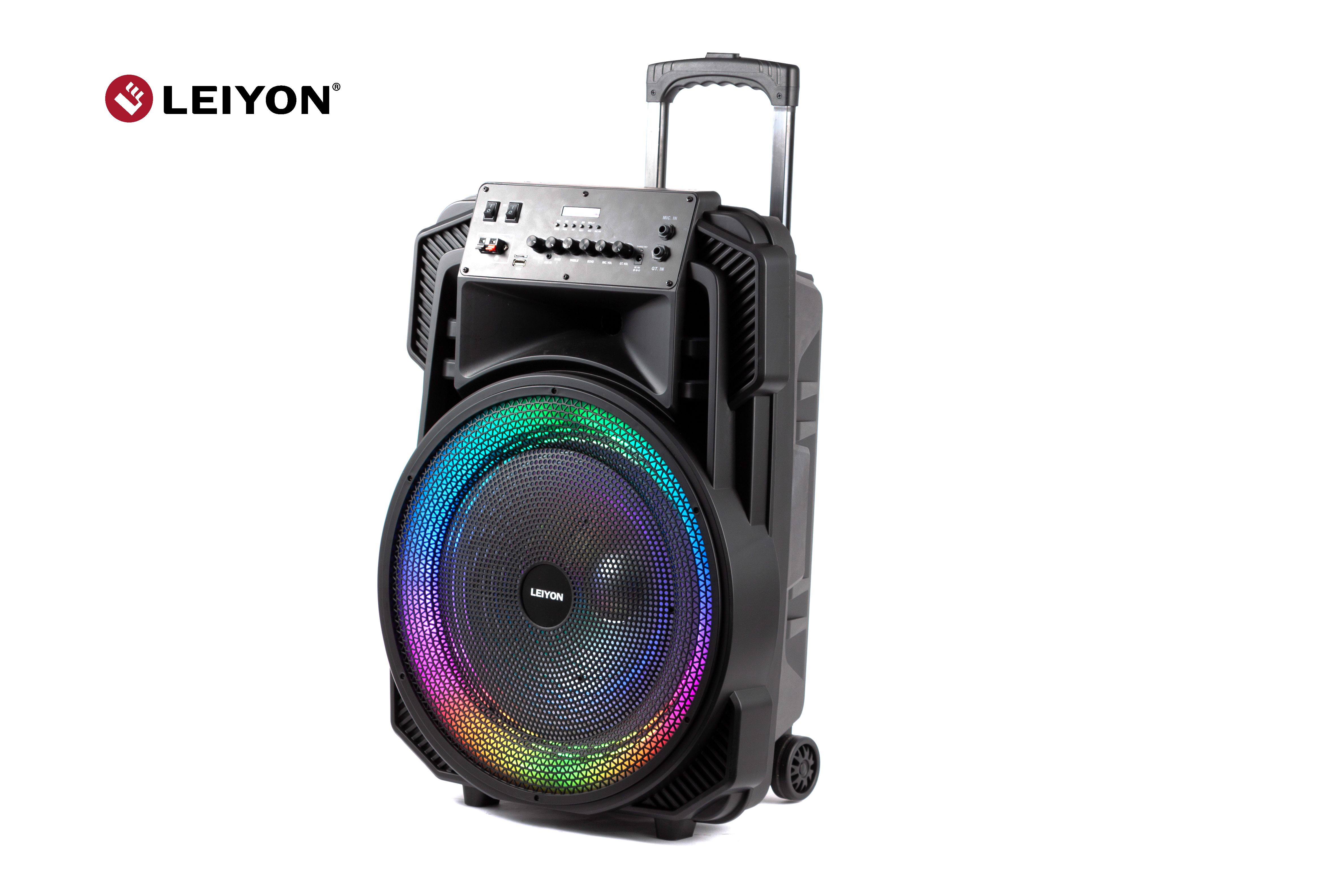 Portable Wireless Outdoor Speaker 15inch Karaoke Speaker Party Speaker With Disco Light BX1508