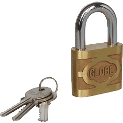 Globe Brand Brass Padlock