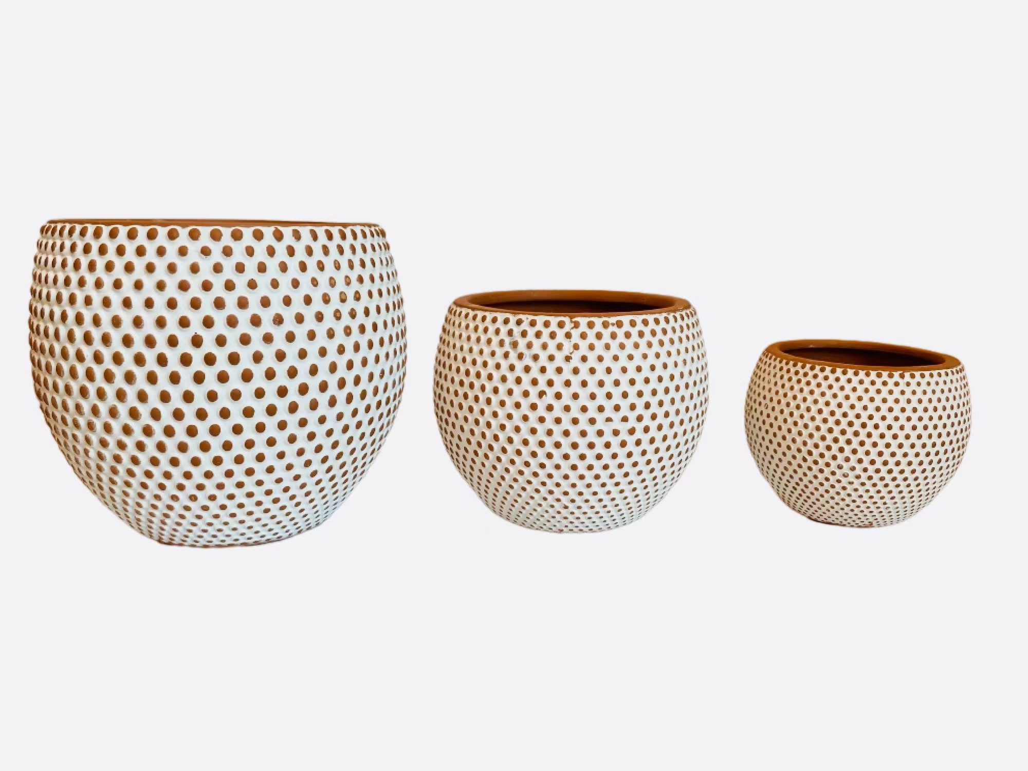 Red pottery flowerpot