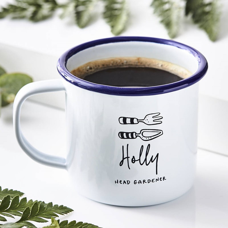 Enamel Travel Coffee Mug