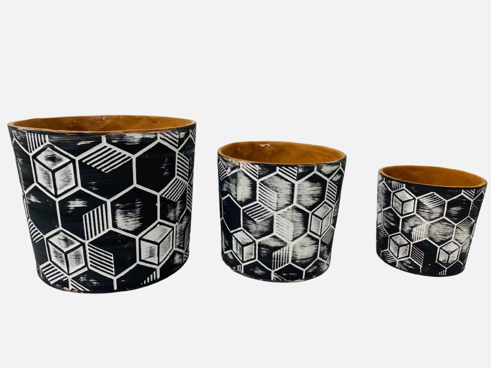 Red pottery flowerpot