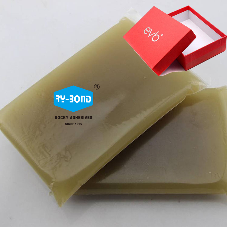 Jelly glue for rigid box sealing
