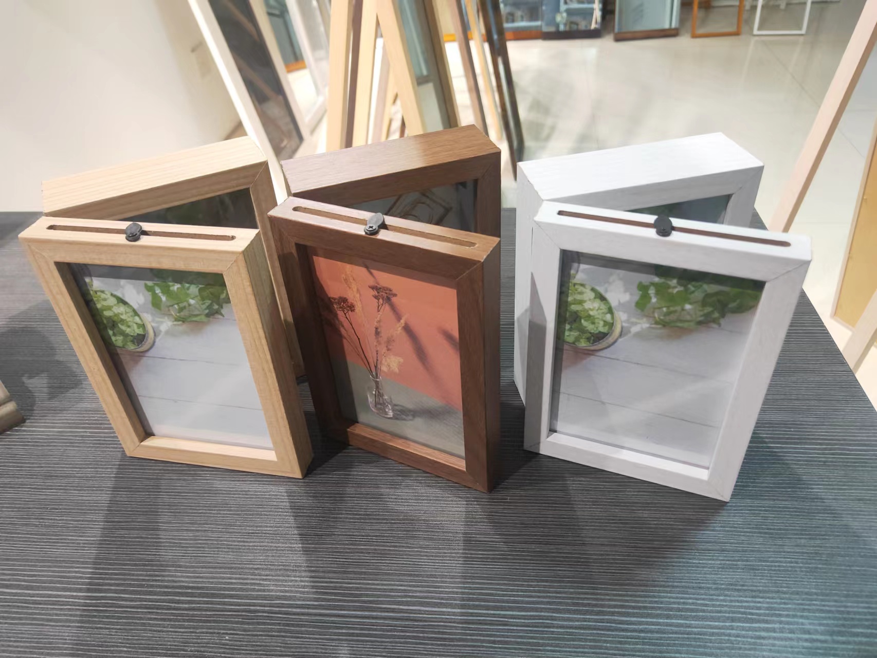 HUICAI box photo frames multi picture open 3 in 1