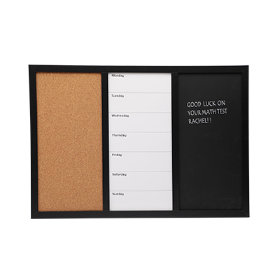 Wall Board Combo Whiteboard Corkboard & Chalkboard