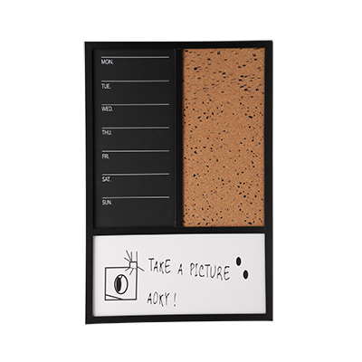 Wall Board Combo Whiteboard Corkboard & Chalkboard