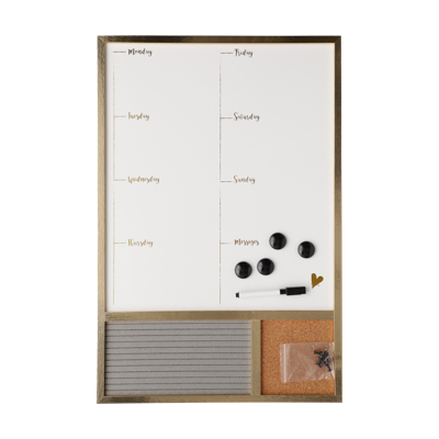 Magnetic White Board Combo & Felt Letter Board