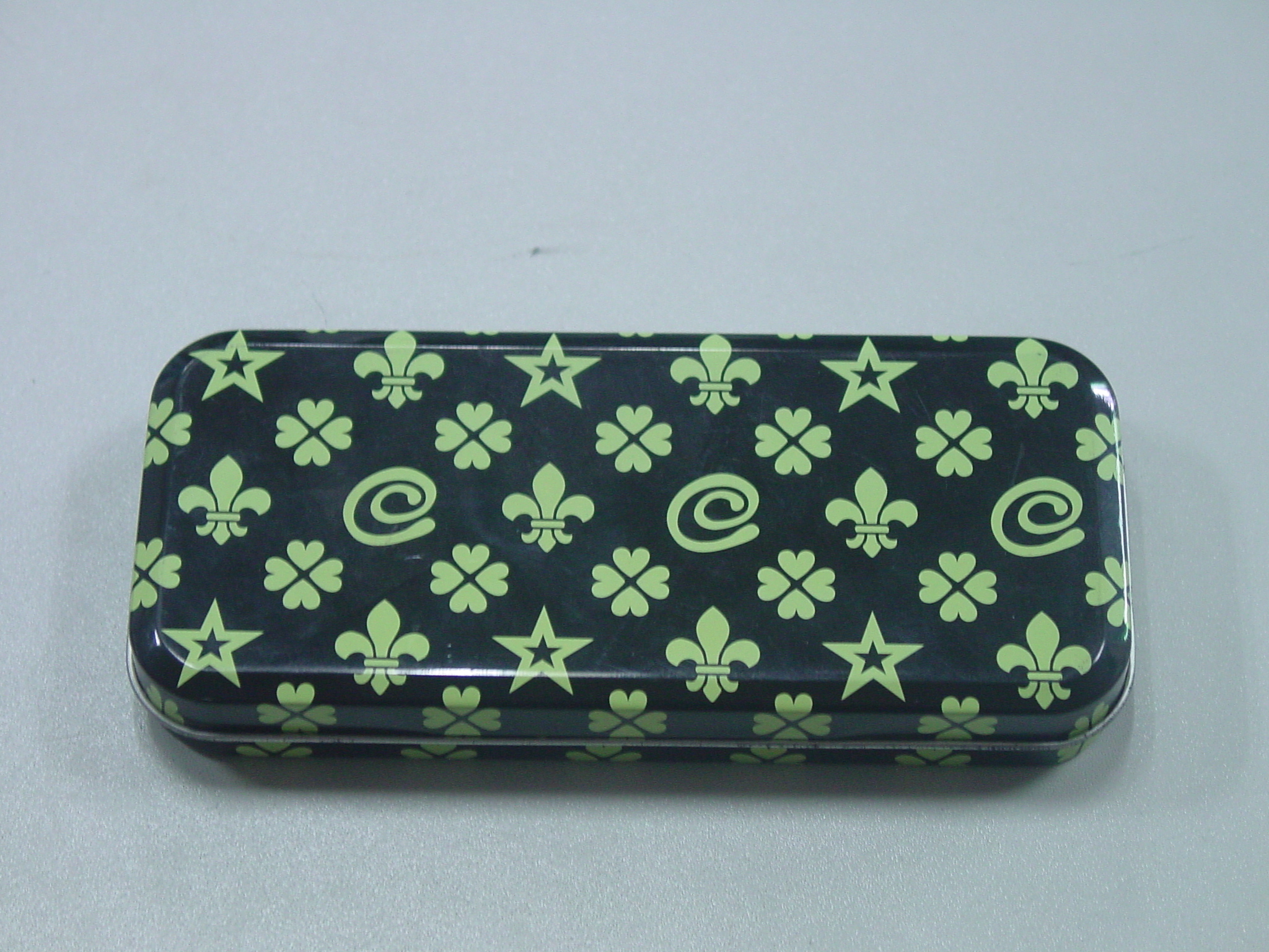 Pencil box, tin box , chocolate can
