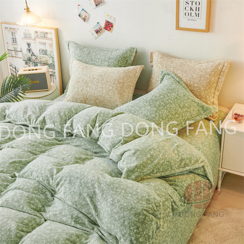 Printed milky velvet cover sets