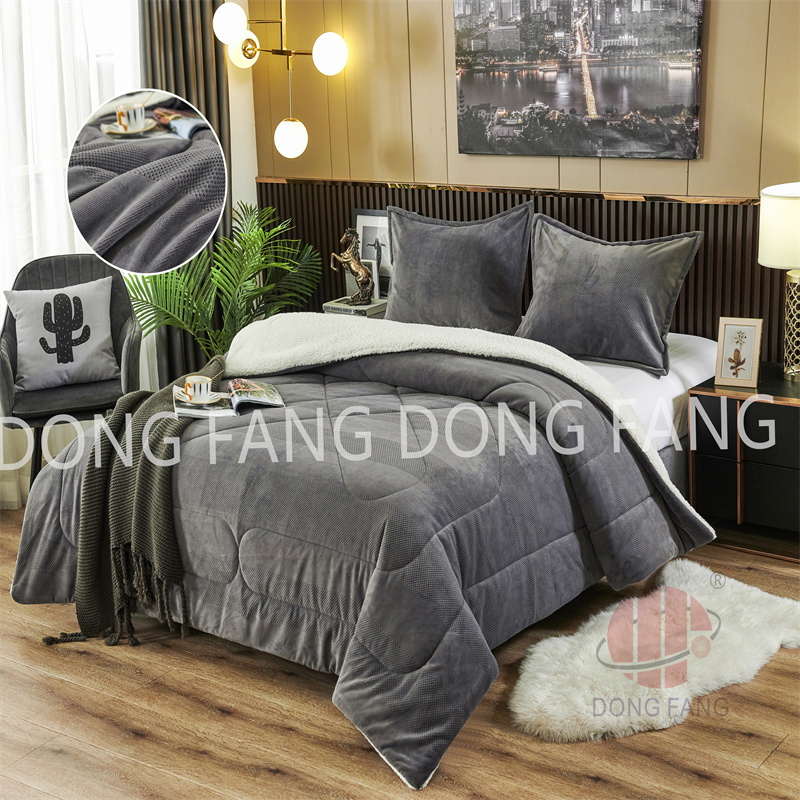 Jacquard milky velvet bedding cover sets