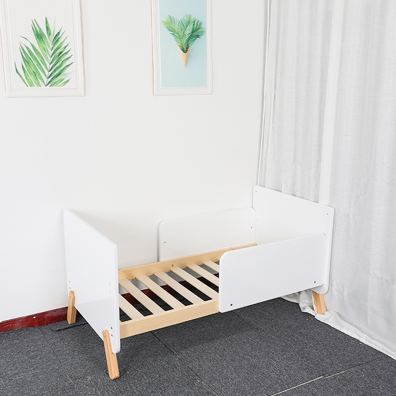 wooden baby bed