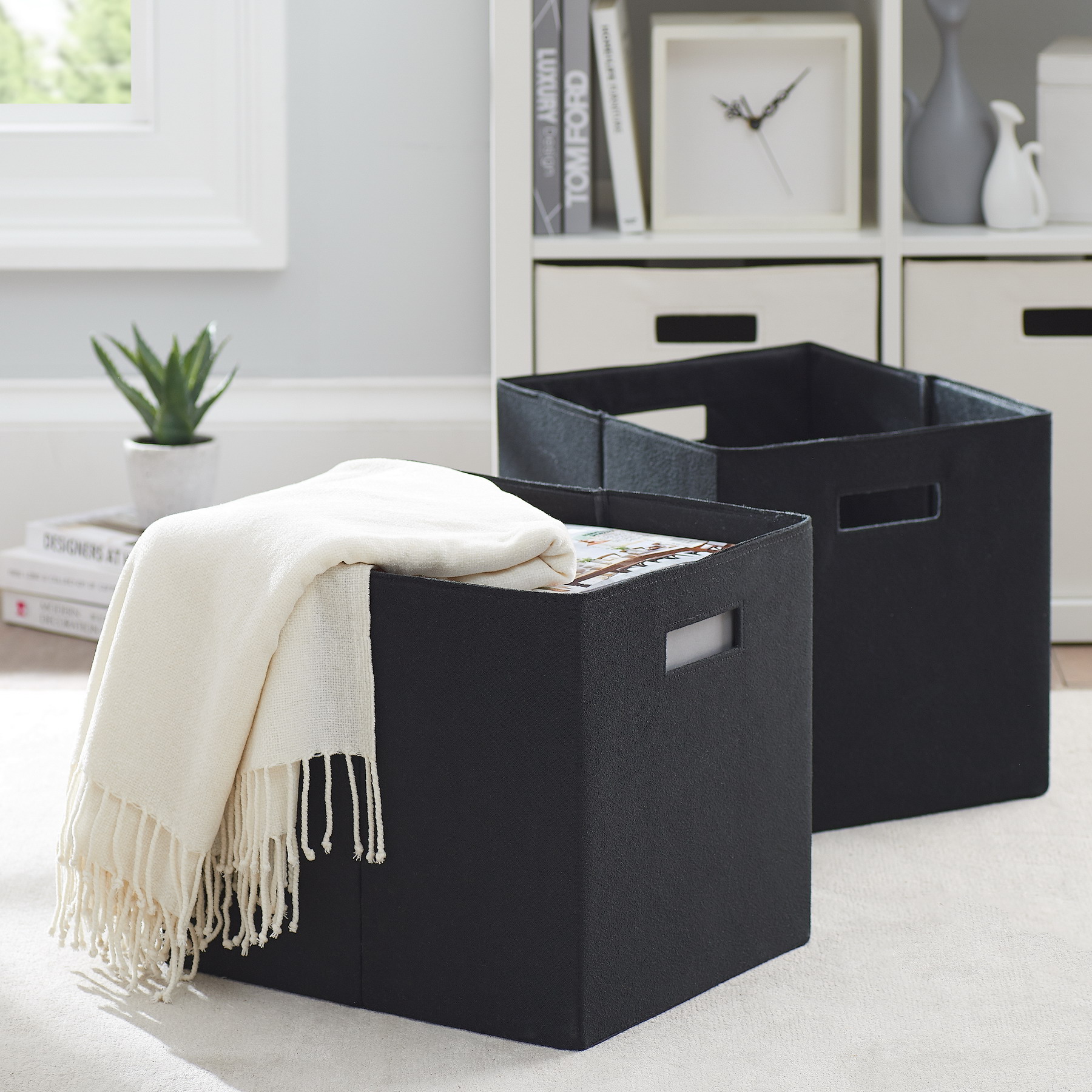 Inventory Clearance 12.75" Fabric Cube Storage Bin
