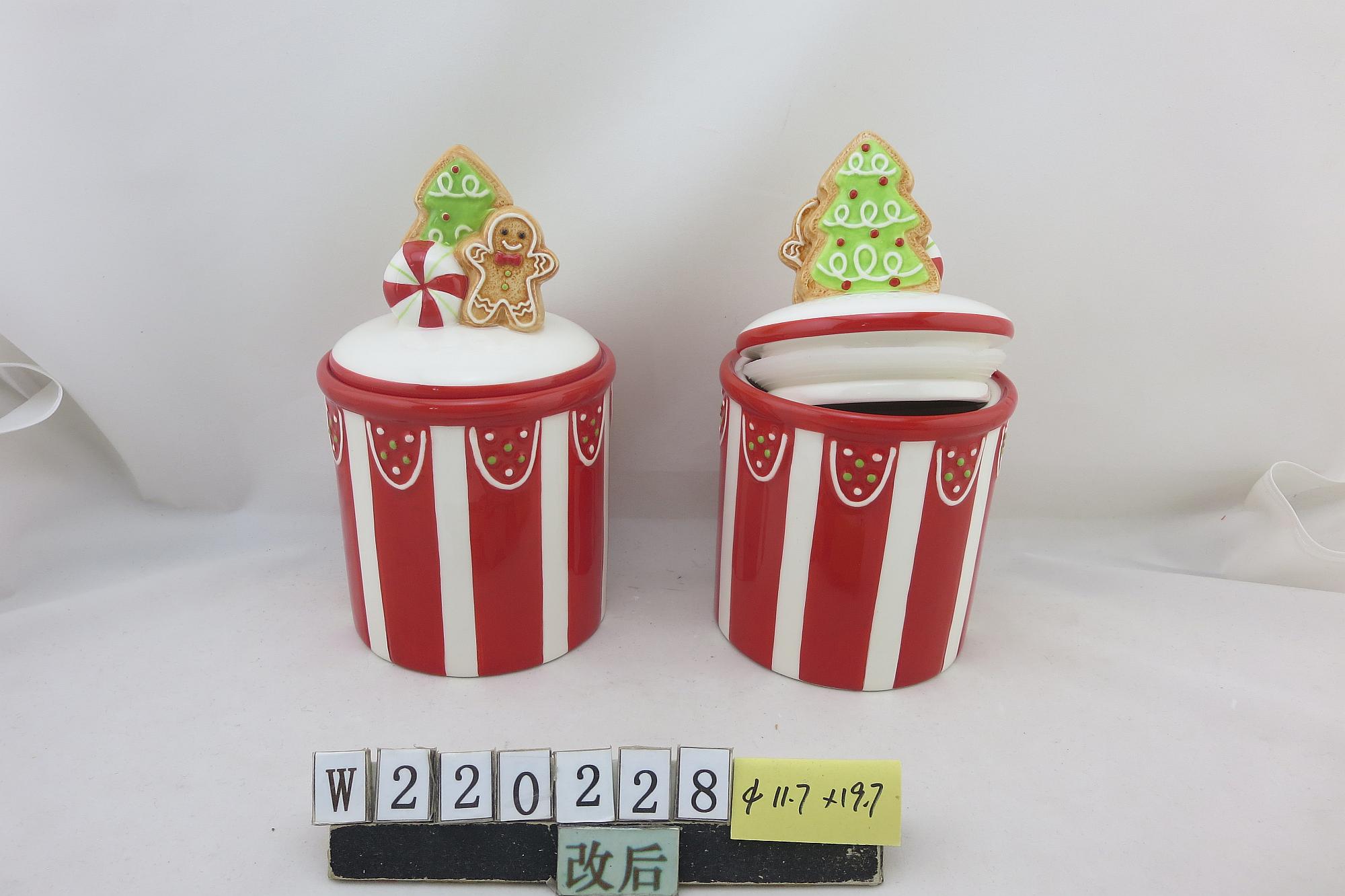 2021 Cookie Jar S M Ceramic Deco Storage Bottles Jars Cover