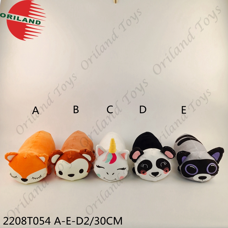 Spandex soft plush animal cushion