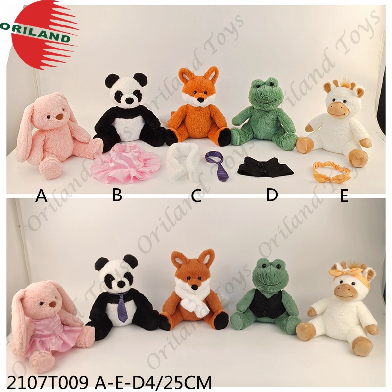 Cross-dressing plush animal collection