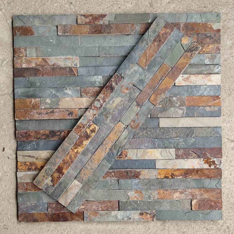 Natural Rusty Slate Stone Cladding For Wall Decoration