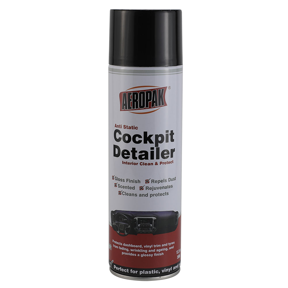 Aeropak 500ml Aerosol Dashboard Polish Spray for Car Cockpit