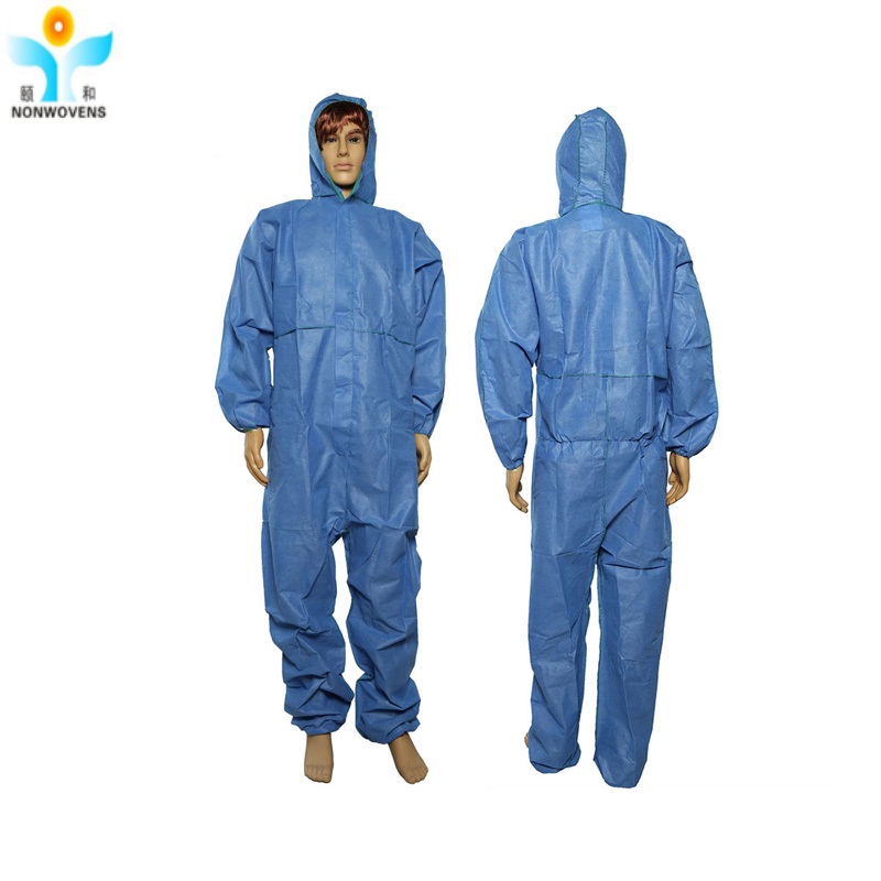 Disposable coverall pp / sms non woven coverall anti-oil dustproof for Breeding spray paint