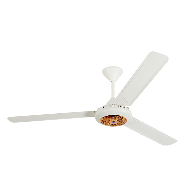 Ceiling fan with leaf shaped blades